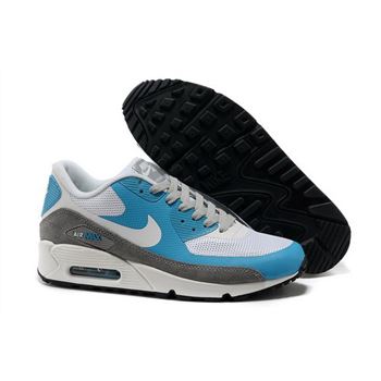 Nike Air Max 90 Hyperfuse Unisex Blue Gray Running Shoes On Sale